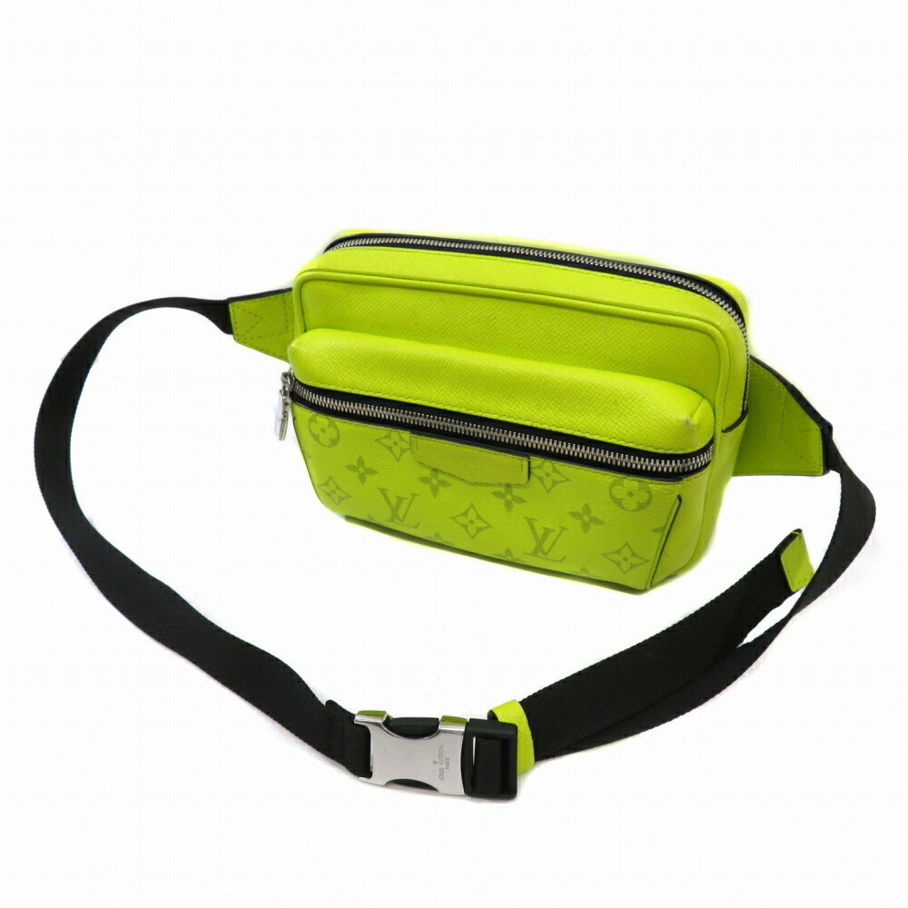 LOUIS VUITTON Bumbag Taigarama Waist Bag Yellow Clutch - Picture 3 of 11
